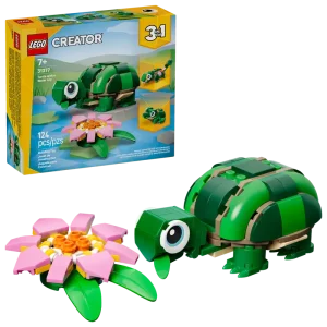Turtle with a Water Lily - 31377